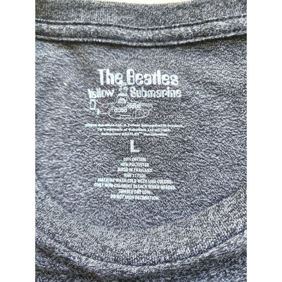 T-SHIRT-BEATLES-YELLOW SUBMARINE-Dark Gray-Graphic-Size LRG - Picture 5 of 11
